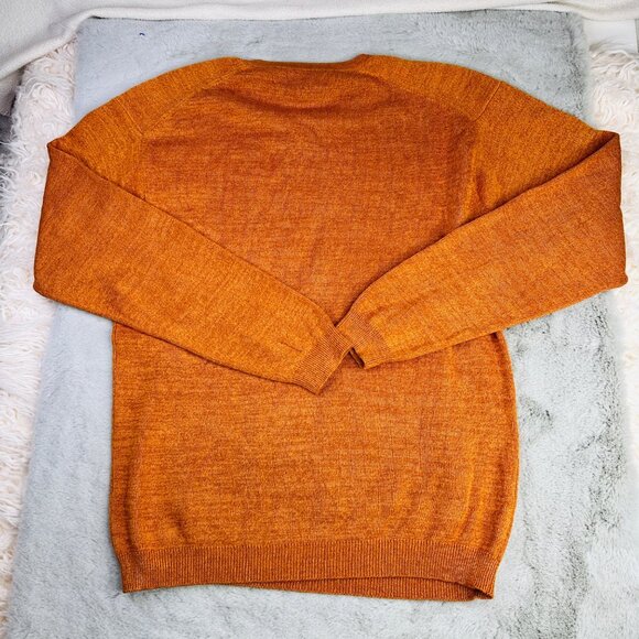Tommy Bahama Sweater Mens XL VNeck Cotton Silk Orange Pullover - Picture 6 of 8